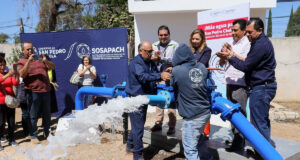 Paola Angon entrega nuevo pozo en Momoxpan
