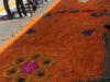 Cholultecas mantienen tradición y colocan alfombras para el Viernes Santo