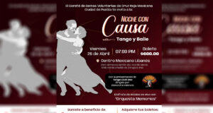 Cruz Roja Mexicana en Puebla tendrá una “Noche con causa: tango y baile”