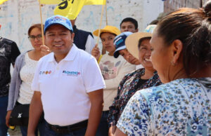 Filomeno Sarmiento recorre juntas auxiliares de Cuautlancingo