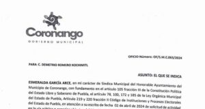 Niegan explanada cívica a candidato de Movimiento Ciudadano por Coronango