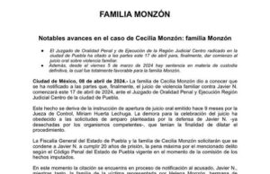 Conceden custodia definitiva a familia Monzón