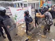 Para evitar confrotaciones, SSP exige a manifestantes respetar a policías estatales