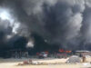 Arde corralón municipal de Cuautlancingo