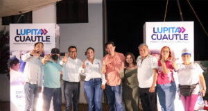 Lupita Cuautle cierra campaña en la colonia Concepción la Cruz