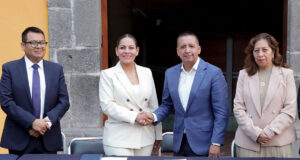 Edmundo Tlatehui y Lupita Cuautle tienen su primera reunión para la transición en San Andrés Cholula