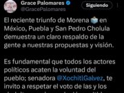 Vía redes, morenistas apoyan a Tonantzin Fernández