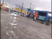 Se inunda Cuautlancingo con tromba de esta tarde
