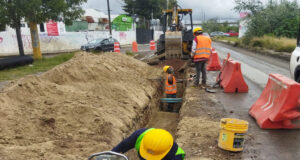 Agua de Puebla construye nuevo colector y red pluvial en la zona de Chapulco