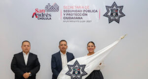 Lupita Cuautle encabeza cambio de mando en Seguridad de San Andrés Cholula