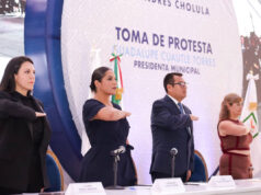 Lupita Cuautle rinde protesta como presidenta municipal de San Andrés Cholula