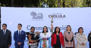 Tonantzin Fernández encabeza ceremonia conmemorativa de los 505 años de la Matanza de Cholula