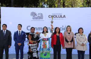 Tonantzin Fernández encabeza ceremonia conmemorativa de los 505 años de la Matanza de Cholula