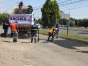 Lupita Cuautle arranca bacheo emergente en San Andrés Cholula