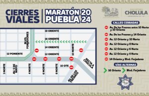 Checa los cierres viales en San Pedro Cholula para este domingo