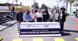 Refuerza Lupita Cuautle dignificación de espacios urbanos en San Andrés Cholula