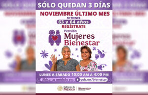 El 30 de noviembre cierra el registro a la Pensión Mujeres Bienestar