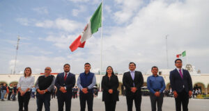 Tonantzin Fernández, encabeza ceremonia conmemorativa al 114 aniversario del inicio de la Revolución Mexicana.