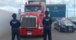 Policía de Coronango recupera tráiler robado en el EdoMex