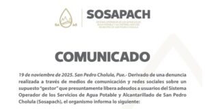 Sosapach alerta de falsos gestores, no se dejen sorprender