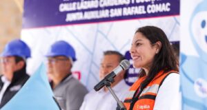 Avanza Lupita Cuautle infraestructura hidráulica para familias de San Rafael Comac