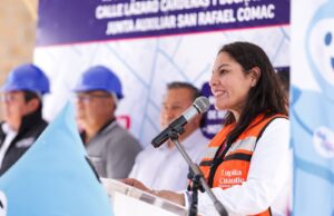 Avanza Lupita Cuautle infraestructura hidráulica para familias de San Rafael Comac