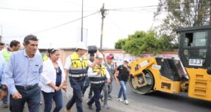 Avanza pavimentación de calle Reyes Heroles