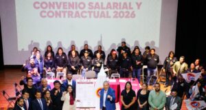Anuncian Tonantzin Fernández y Leobardo Soto aumento salarial para trabajadores sindicalizados