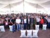Lupita Cuautle encabeza segunda entrega de fertilizante a familias productoras
