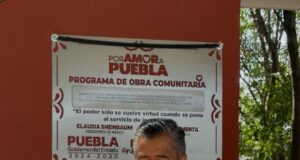 Ray Cuautli inaugura obra comunitaria en bachillerato de Cholula