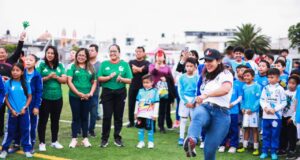 Lupita Cuautle encabezó la inauguración del Torneo Infantil “Copa San Andrés”
