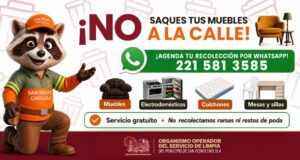 Habilitan servicio gratuito para retirar muebles en Cholula