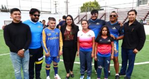 Topos Puebla convive con jugadores del Mundialito Social