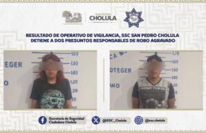 Detienen a dos presuntos ladrones en SPC