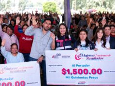 Mil 400 mujeres reciben respaldo de Lupita Cuautle