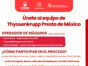Habrá vacantes de empleo en Coronango