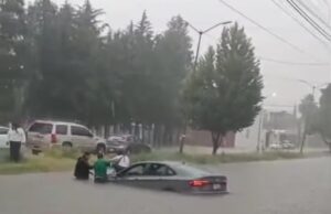 Zona metropolitana bajo el agua